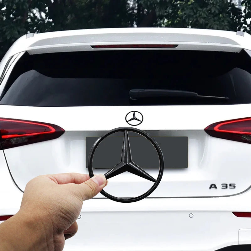 1Pcs ABS Car Rear Decal Trunk Emblem Sticker Mercedes Benz Replace Accessories For W204 W222 W205 W177 W212 W213 X253 W203 W176