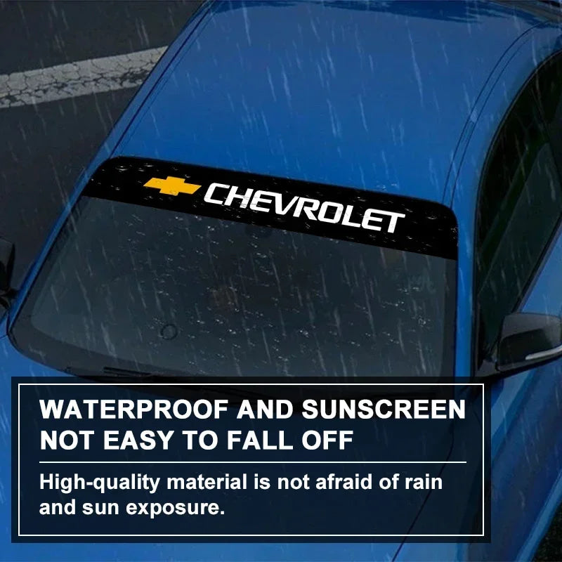Easy Install Car Front Window Decoration Sticker CompatibleChevrolet Colorado Cruze Spark Captiva Malibu Trax Aveo Camaro Onix