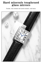SANDA 9031/1108 Resistant Leather Strap Square Dial Waterproof Sport Casual Women Men Quartz Watches Reloj Luxury Couple Watch
