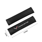Car Seatbelt Shoulder Pad Cover Carbon Fiber Seat Belt Protector for Corvette C1 C2 C3 C4 C5 C5 C6 C7 C6-R C8