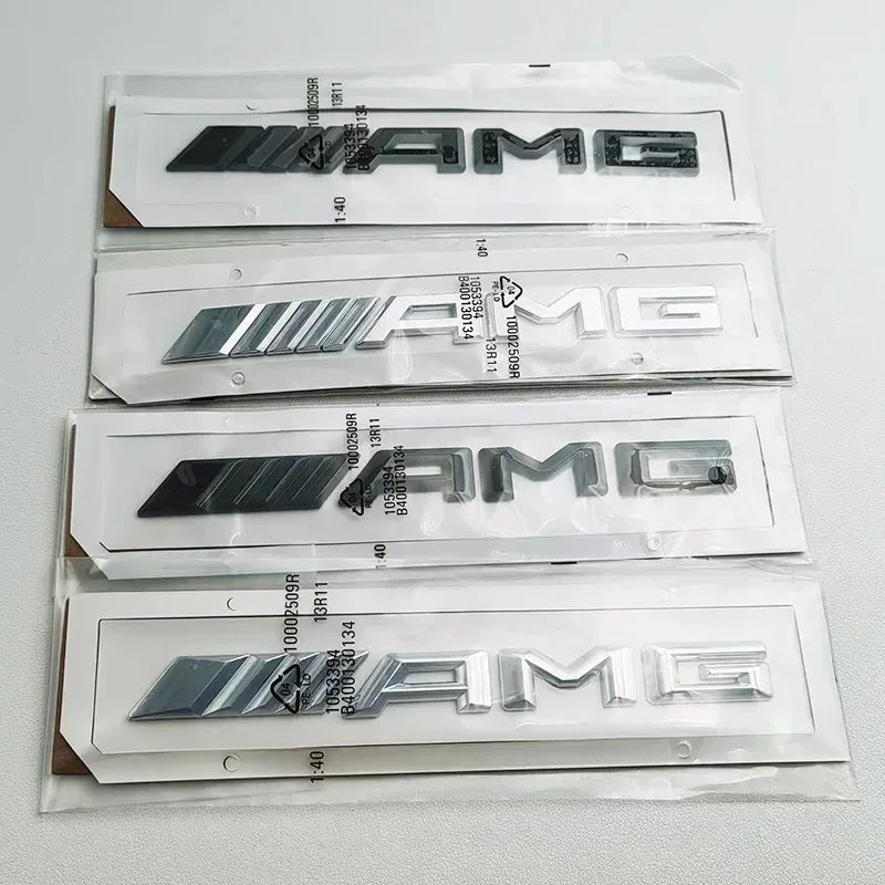 Logo AMG Emblem Letters Car Trunk Badge Mercedes Benz W204 W205 W176 W177 W212 W213 AMG Sticker Accessories ASD