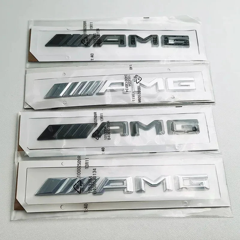 Logo AMG Emblem Letters Car Trunk Badge Mercedes Benz W204 W205 W176 W177 W212 W213 AMG Sticker Accessories ASD