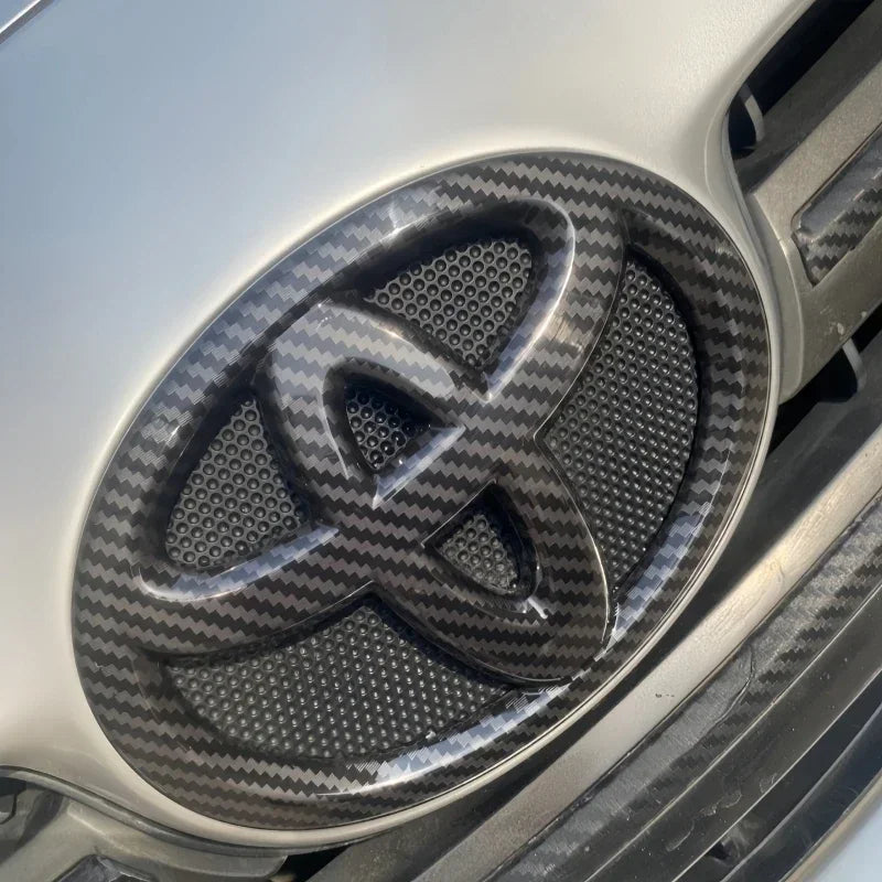 1pc 3D Car Emblem sticker For Toyota Front Grill Hood Rear Trunk Logo Corolla Camry RAV4 Hilux Yaris Prius Prado Badge Accessory
