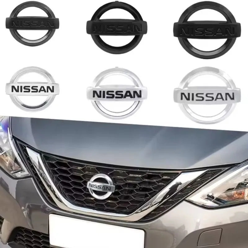 Car Front Rear Trunk Emblem Cover Sticker for Nissan Qashqai Juke Pulsar Sentra Altima Patrol Micra Rogue Almera Accessories