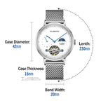 Classic Men's Watches Tourbillon Multi-function Full Automatic Men Watch High end Male Steel Strap Waterproof Wrist watches