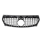 Chrome Silver AMG Style Front Bumper Grille For Mercedes Benz CLA-Class W117 2013-2019 CLA180 CLA200 CLA45 Front Grill Black