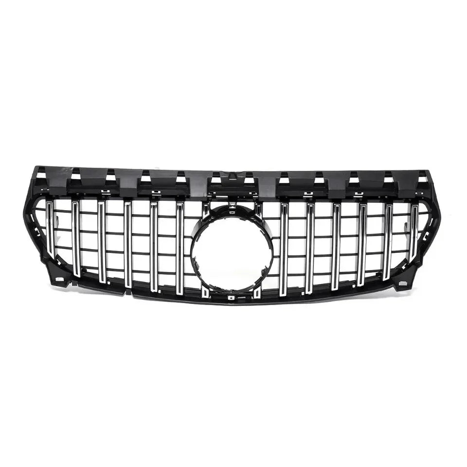 Chrome Silver AMG Style Front Bumper Grille For Mercedes Benz CLA-Class W117 2013-2019 CLA180 CLA200 CLA45 Front Grill Black