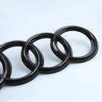 1Pc Audi directly covered front /Rear logo Emblem Refitted four-ring black Badge For Audi A4 A3 A5 A7 Q3 Q5 Q7 Q2 A6 Accessories