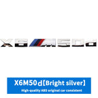 3D ABS M-Standard Sports Competition Emblem Rear Trunk Logo Sticker For BMW M1   X2 X3M X4M X5M X6M X7M Auto Modification  Badge