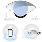 2pcs Car Blind Spot Mirror Frameless Auxiliary Rearview Mirror Auto Motorcycle Universal Wide Angle Adjustable Small Mirrors