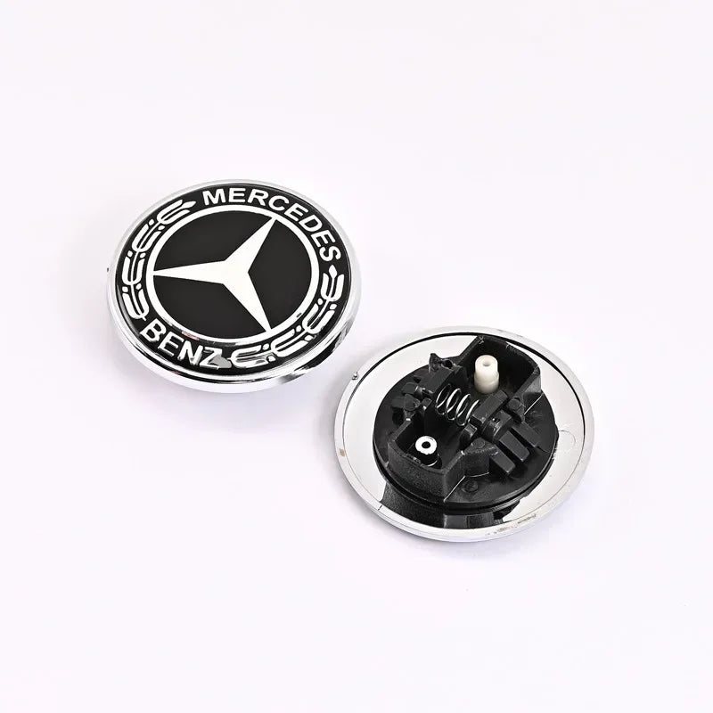 57mm Car Hood Emblem Badge Bonnet Emblem Stickers For Mercedes Benz Brabus AMG W124 W140 W163 W202 W203 W204 W210 W211 W205