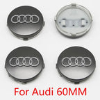 4PCS 60mm 61mm 68mm 69mm 77mm Car Wheel Center Cap Hub Cover Badge For Audi A6 A3 A4 A5 A6 Q2L Q3 Q5 Q7 Q8 R8 Hubcap Accessories