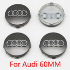 4PCS 60mm 61mm 68mm 69mm 77mm Car Wheel Center Cap Hub Cover Badge For Audi A6 A3 A4 A5 A6 Q2L Q3 Q5 Q7 Q8 R8 Hubcap Accessories