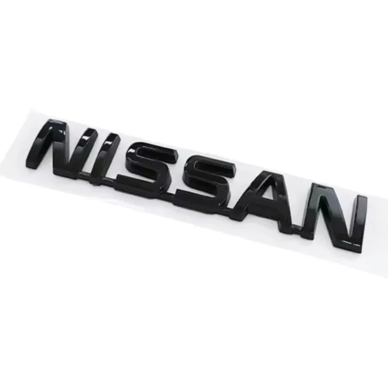 ABS Car Rear Trunk Letters Logo Badge Emblem Sticker For Nissan Qashqai Juke Pulsar Sentra Altima Patrol Micra Rogue Almera