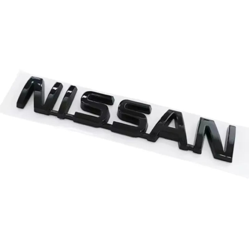 ABS Car Rear Trunk Letters Logo Badge Emblem Sticker For Nissan Qashqai Juke Pulsar Sentra Altima Patrol Micra Rogue Almera