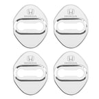 Stickers 4Pcs Car Door Lock Cover Stainless Steel Protector Cap For Honda Odyssey Spirior CR-V Civic HR-V City Accord