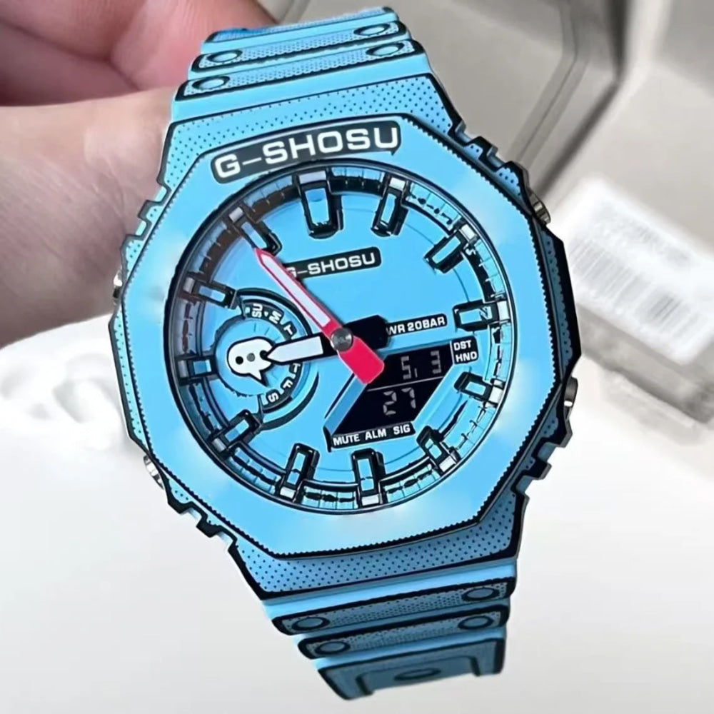 200  Detachable Strap Full-Featured Sports Digital Electronic Watch LED Dual Display