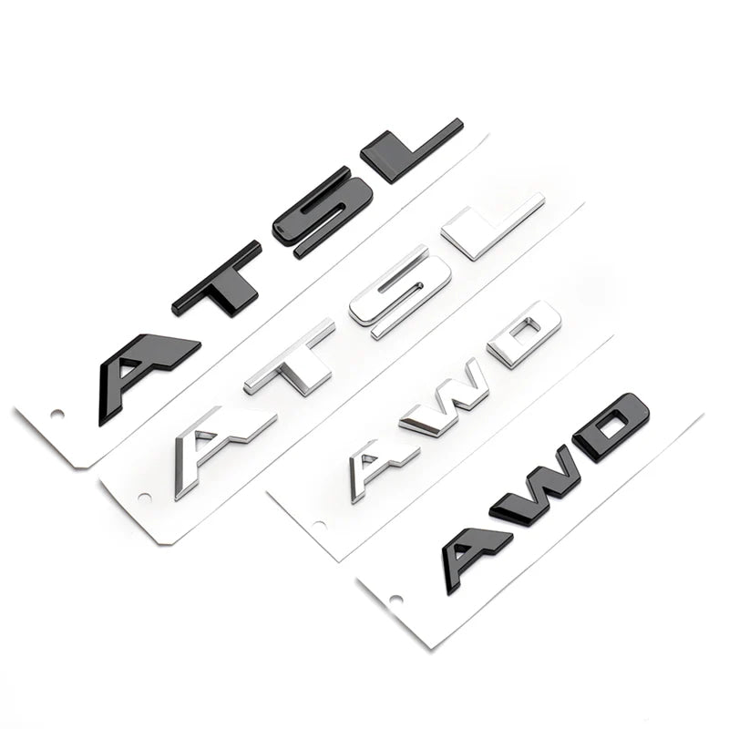 ATSL CT4 56 XTS AWD 25T 40T emblem mark car stickers for Cadillac XT4/5/6 rear tail 28T displacement refit labeling decals