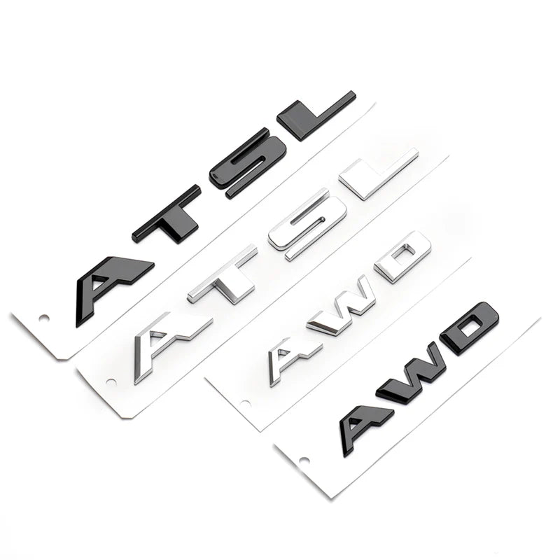ATSL CT4 56 XTS AWD 25T 40T emblem mark car stickers for Cadillac XT4/5/6 rear tail 28T displacement refit labeling decals