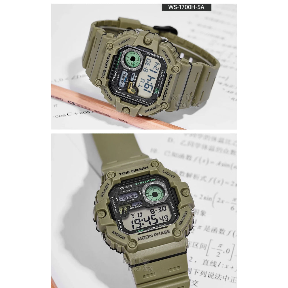 Casio Men's Watch Fashion Sports Outdoor Wristwatch Active Lifestyle Timepiece Casual Design WS-1700H series