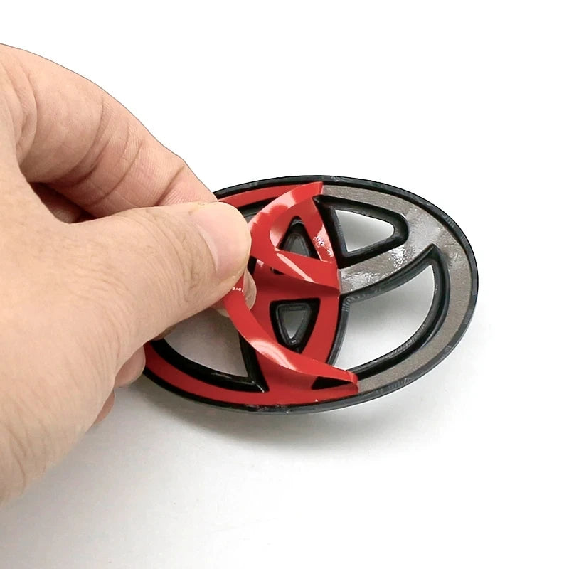 1PC ABS Car Steering Wheel Emblem Badge Sticker Compatible for Toyota Hilux Prius Avensis Auris Verso Corolla Camry Accessories