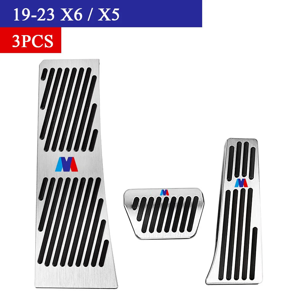 Bmw Foot Pedal Covers, Stainless Steel Rubber Anti-slip Pedals Are Suitable for BMW 3 Series BMW 5 Series X3 X5 From 2003 To 20