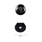 4Pcs 60MM Car Wheel Center Hub Caps Badge Tire Rim Covers For Toyota Fortuner Chr Verso Prius Hiace Yaris TRD Corolla GR Sport