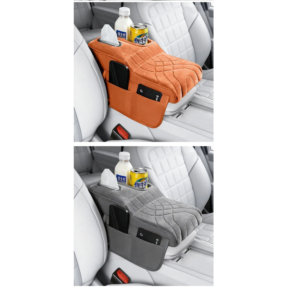 Car Console Armrest Box Booster Pad Car Arm Rest Padded Cover For Mercedes Benz AMG W204 W206 W205 W203 W211 W212 W213 W210 W124