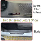 For Tesla Model Y Juniper 2025 2026 Front Rear Door Sill Guard Anti Scratch Dirt Resistant Threshold Strips Interior Accessories