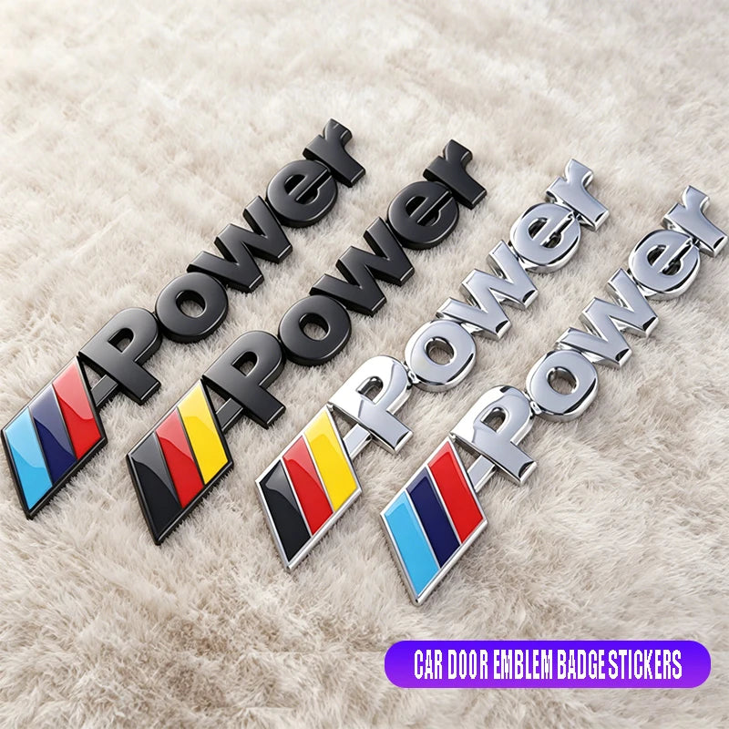 3D Metal Sports Trunk Sticker For BMW X1 X2 X3 X4 X5 X6 X7 iX3 F20 F10 F07 E70 E46 E90 E92 E60 E39