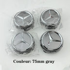 Car silver Red 4pcs 75mm Wheel Center Hub Caps 4Pcs For Mercedes Benz AMG A0004000900 W212 W205 W204 W211 W213 Accessories