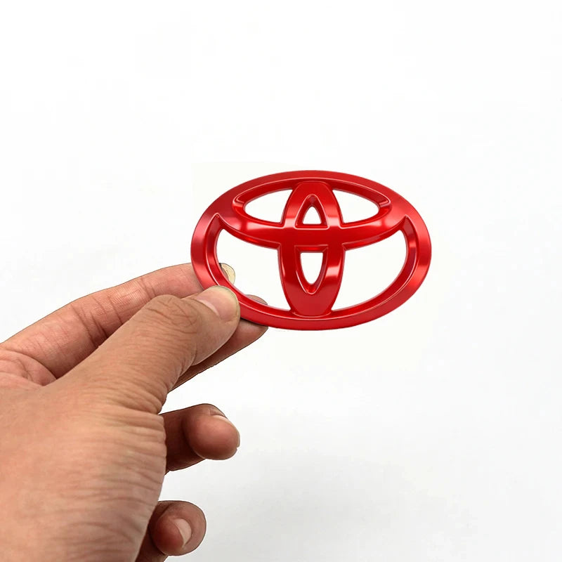 1PC ABS Car Steering Wheel Emblem Badge Sticker Compatible for Toyota Hilux Prius Avensis Auris Verso Corolla Camry Accessories