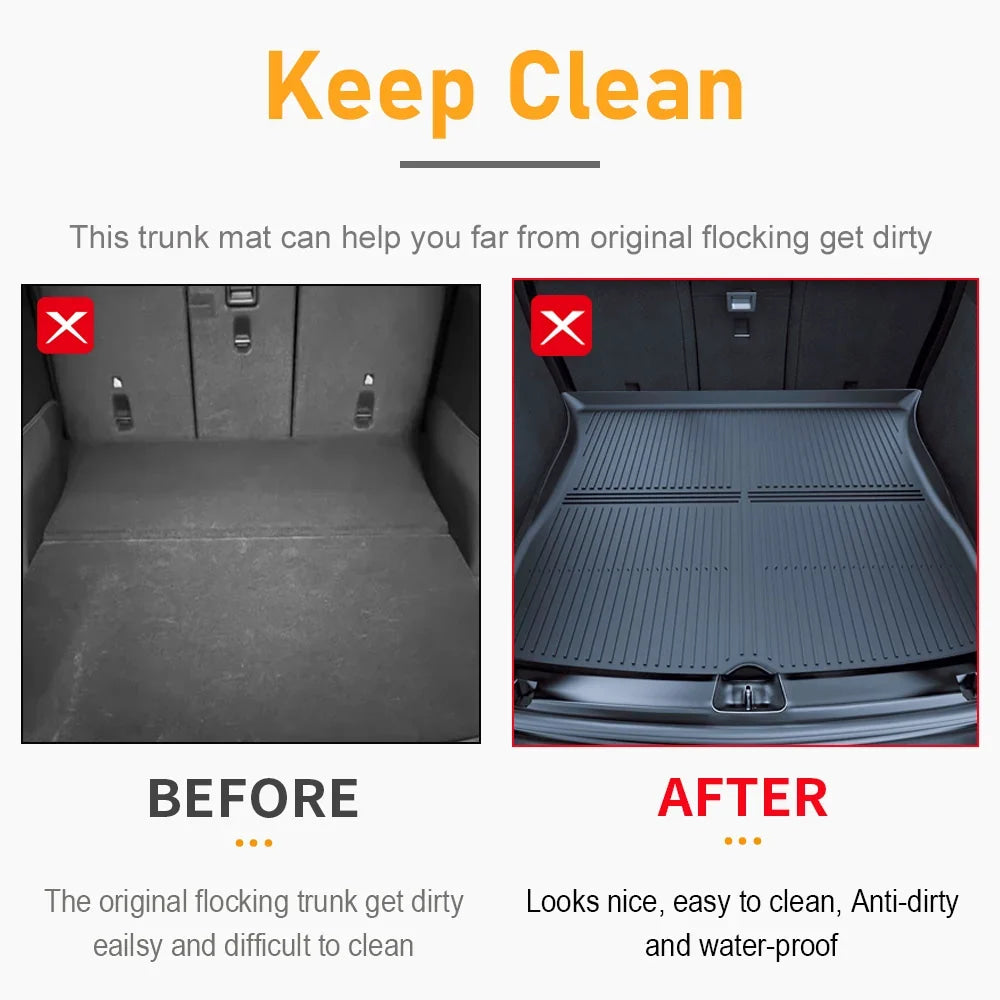 TPE Under Seat Storage Box For Tesla Model Y Juniper 2025 Center Console Organizer Bin Front Backseat Bag Trash Tray Accessories