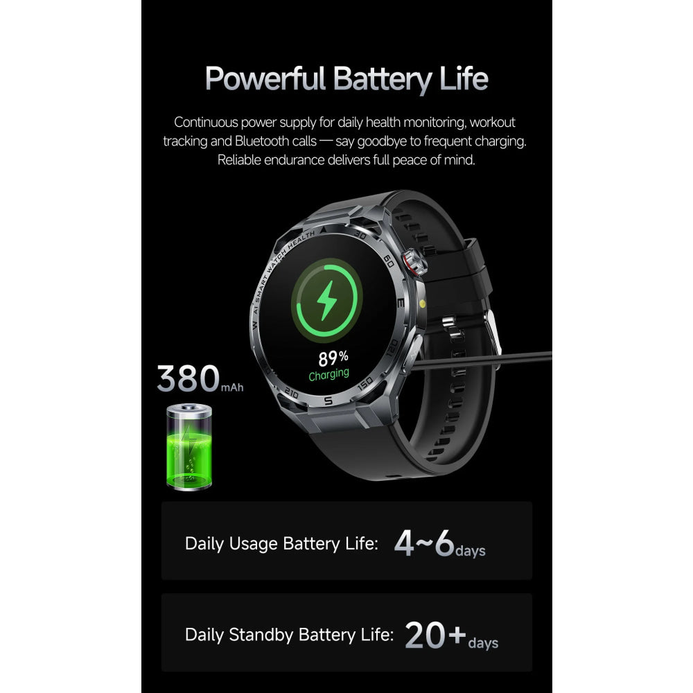2026 New ECG AI Health Smartwatch for Men 1.53"AMOLED BP/Heart Rate Monitor BT Call IP68 Waterproof Smart Watch for Android IOS