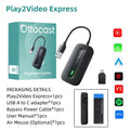 OTTOCAST Play2Video Express Wireless CarPlay Android Auto Adapter for Youtube Netflix for Volvo Chevrolet VW CarAccessorie