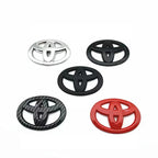 1PCS ABS Toyota Logo Car Emblem Steering Wheel Sticker For Toyota Hilux Prius Avensis Auris Verso Corolla Camry Auto Accessories