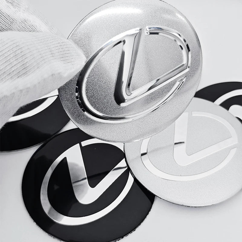 56mm 60mm 65mm Car Wheel Center Emblem Hub Caps Stickers For Lexus RX300 IS200 IS250 ES350 Ct200h UX250h NX300h RX350 ES300h LBX