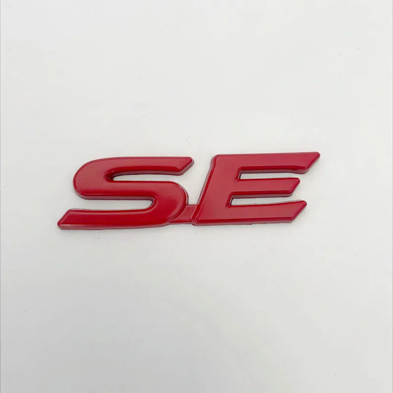 3D Metal SE XSE Logo Rear Trunk Emblem Badge Decals Sticker For Toyota Camry Sienna Highlander Corolla Car Styling Accessories