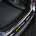 Carbon Fiber Car Rear Bumper Trunk Guard Protected Sticker for Chevrolet Malibu Captiva Cavalier Onix Aveo Silverado Chevy Tahoe