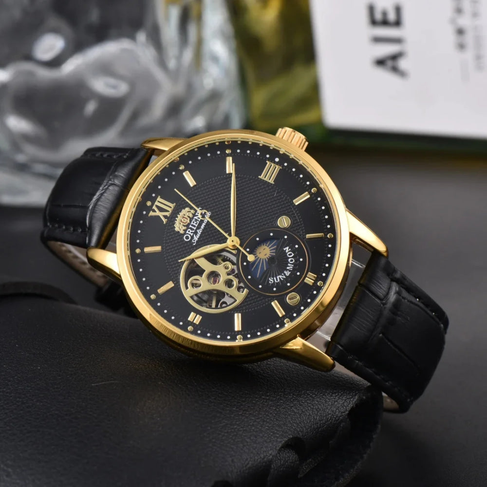 Mechanical Movement Unisex Watch Full Functionality World Time Ultra-Thin Orient Series