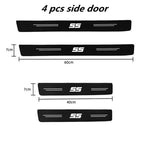 Carbon Fiber Car Stickers Door Sill Protector Bumper Protection Tape for Chevrolet SS Sport Cruze Camaro Captiva Aveo Lacetti