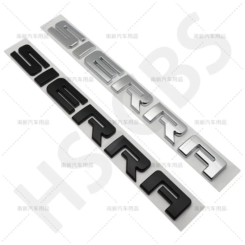 new old letter logo car stickers for GMC sierra Rear Trunk Emblem Logo boot label trunk modified Accessories decoration decals
