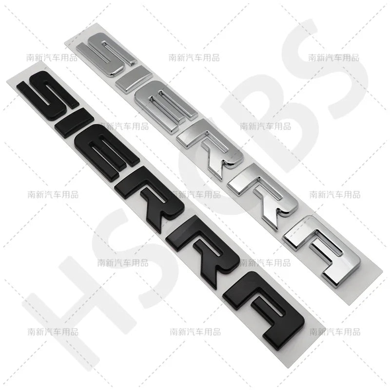 new old letter logo car stickers for GMC sierra Rear Trunk Emblem Logo boot label trunk modified Accessories decoration decals