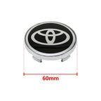 4Pcs Car Wheel Center Hub Caps Emblem Badge Rim Dust Cover For Toyota Corolla Camry Highlander Yaris Prius CHR Auto Accessories