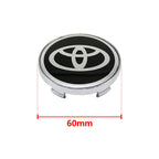 4Pcs Car Wheel Center Hub Caps Emblem Badge Rim Dust Cover For Toyota Corolla Camry Highlander Yaris Prius CHR Auto Accessories