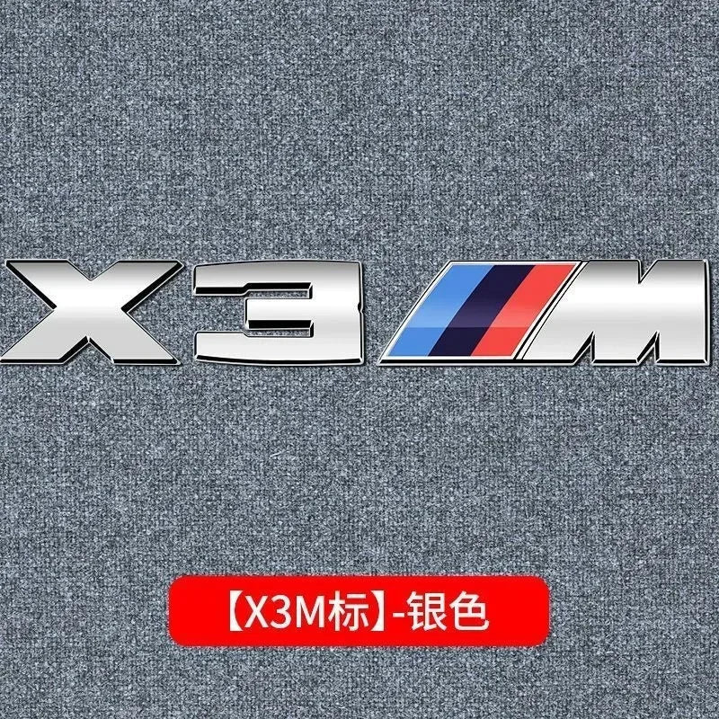 3D Metal Car Body Side Badge Body Rear Trunk Decor Sticker Modification For BMW M X1 X2 X3 X4 X5 E84 F26 E83 F25 E53 E70 E71 G02