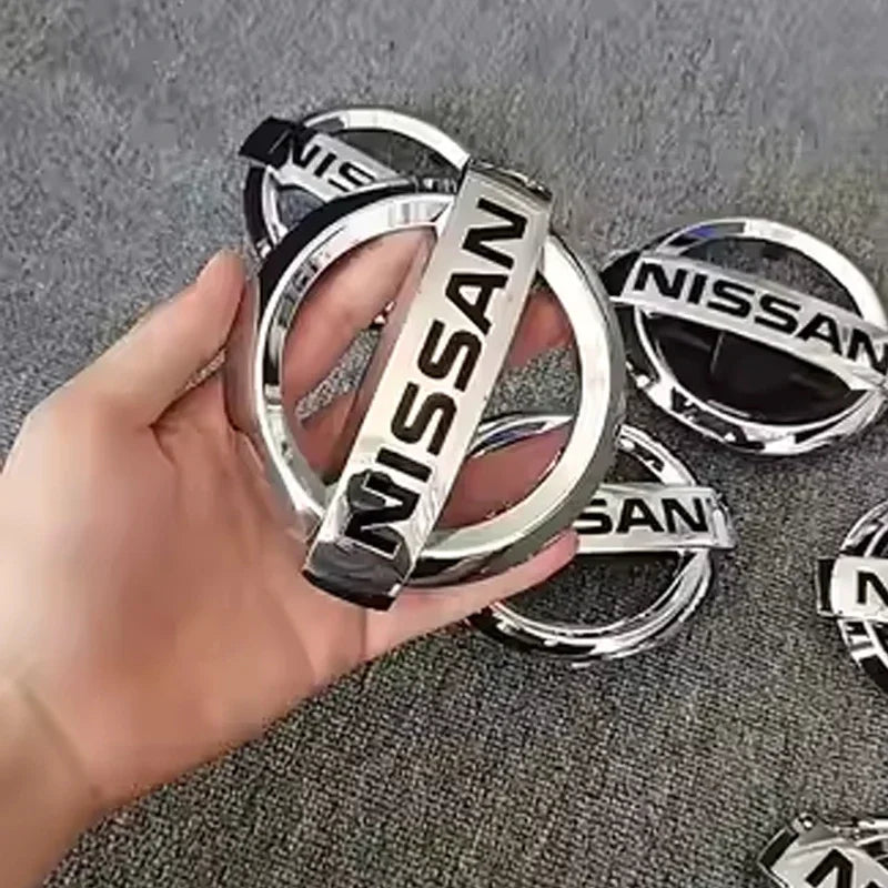 3D ABS New Emblem Car Front Rear Logo for Nissan Tiida Sentra Teana X Trail T30 T32 Almera Kicks Micra Qashqai J10 J11 Leaf Juke
