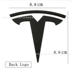 metal For Tesla- Car Front Emblem Rear Trunk Emblem Suitable for Model 3 Mode Y logo replacement rear and rear logos blackening