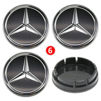 4pcs 56mm 75mm Car Wheel Center Hub Caps Cover Auto Accessories Mercedes Benz Amg C180 C200 C260 W108 W124 W126 W140 W168 W176