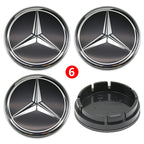 4pcs 56mm 75mm Car Wheel Center Hub Caps Cover Auto Accessories Mercedes Benz Amg C180 C200 C260 W108 W124 W126 W140 W168 W176